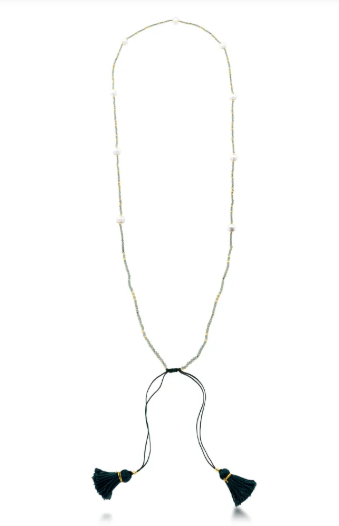 Colar Boho Apatita Verde