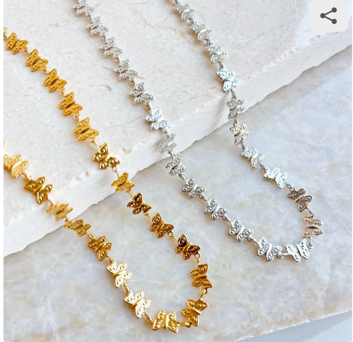 Choker Borboletas