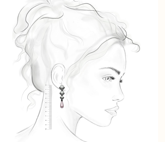 Brinco Pérolas Gota