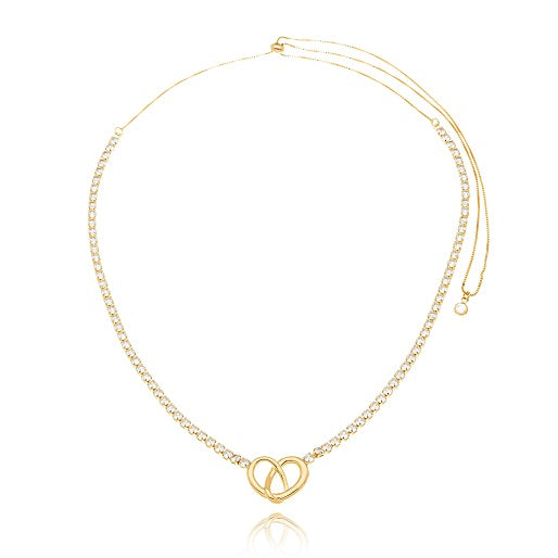 Colar Coração Entrelaçado