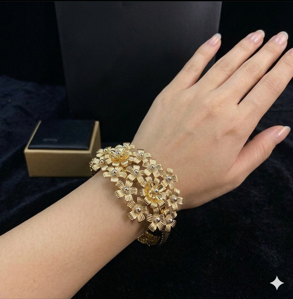 Bracelete Henriette (Miolo em ouro rosé)