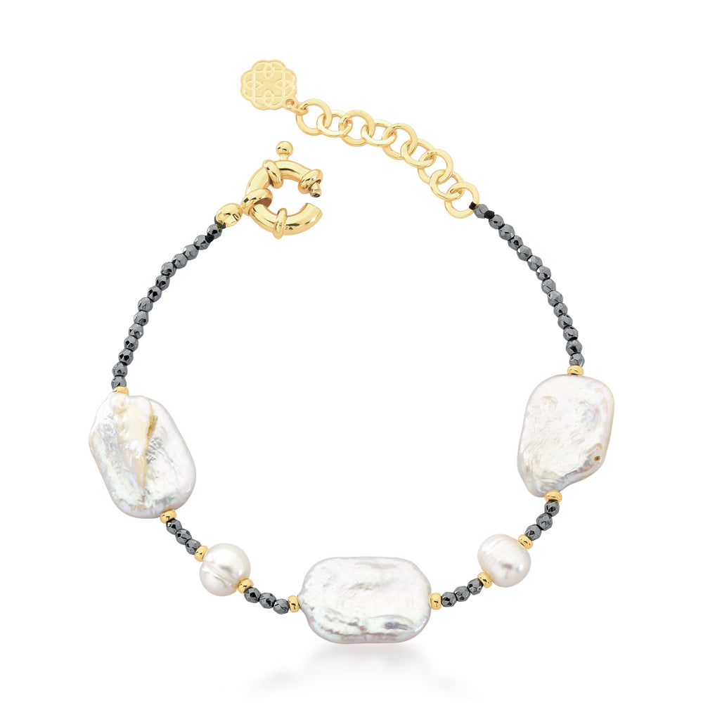Pulseira Hematita Pearl