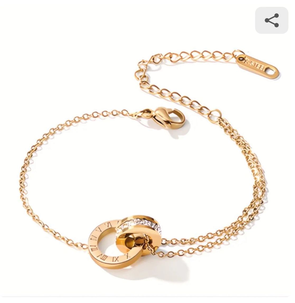 Pulseira Círculos Romanos