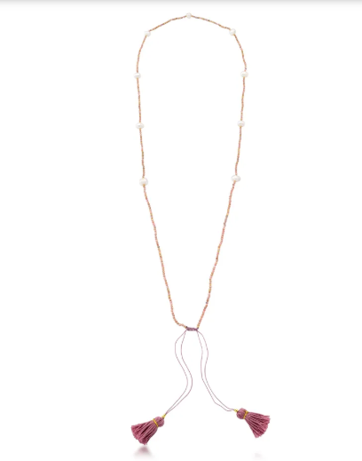 Colar Boho Rodocrosita