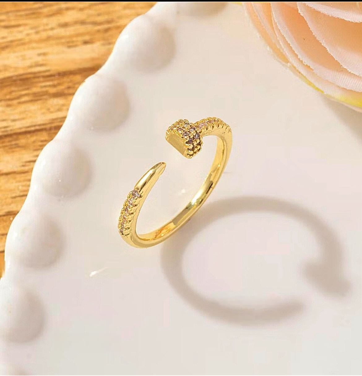 Anel Prego Cravejado