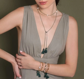 Colar Boho Apatita Verde