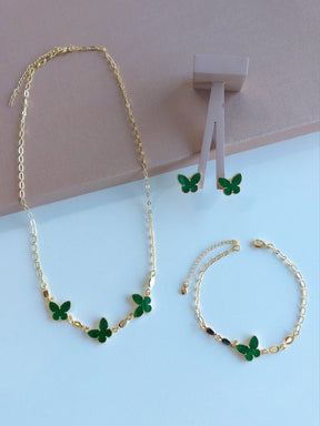 Colar Borboleta Verde