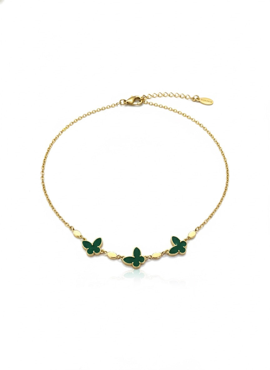 Colar Borboleta Verde