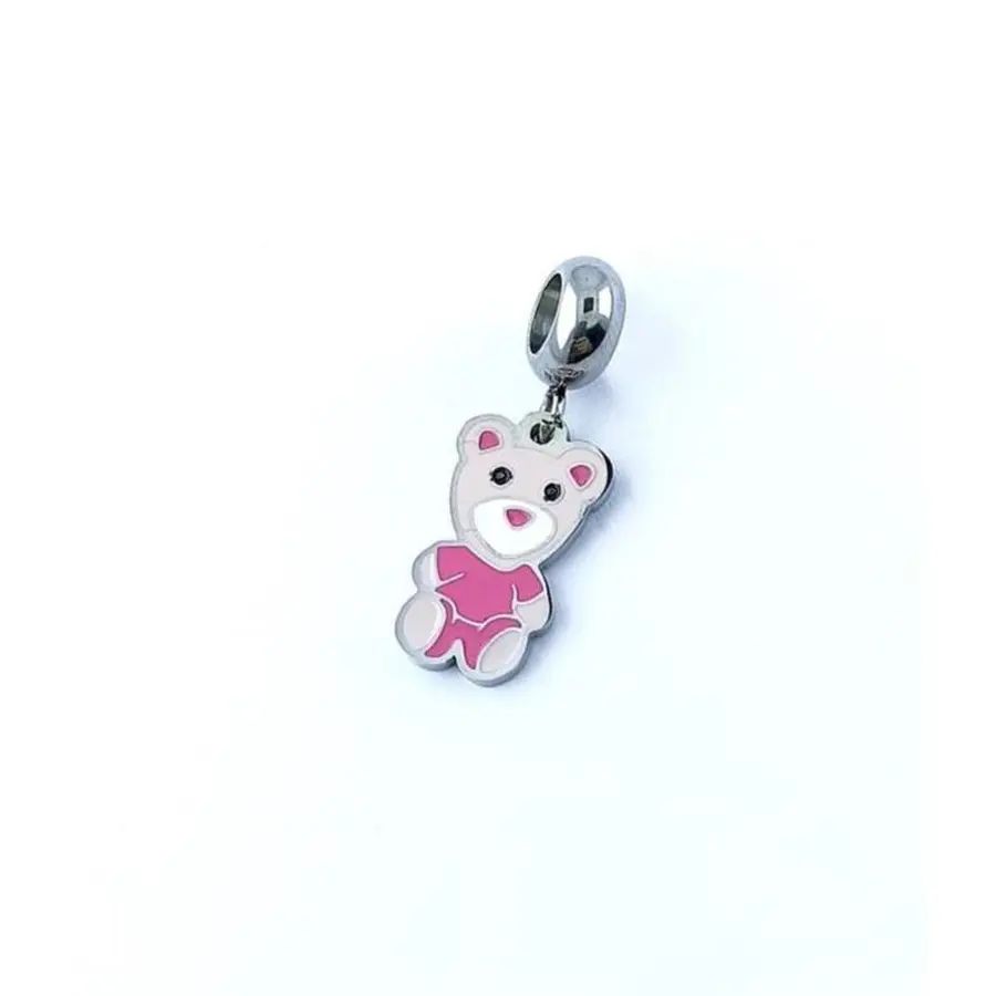Berloque Urso Rosa
