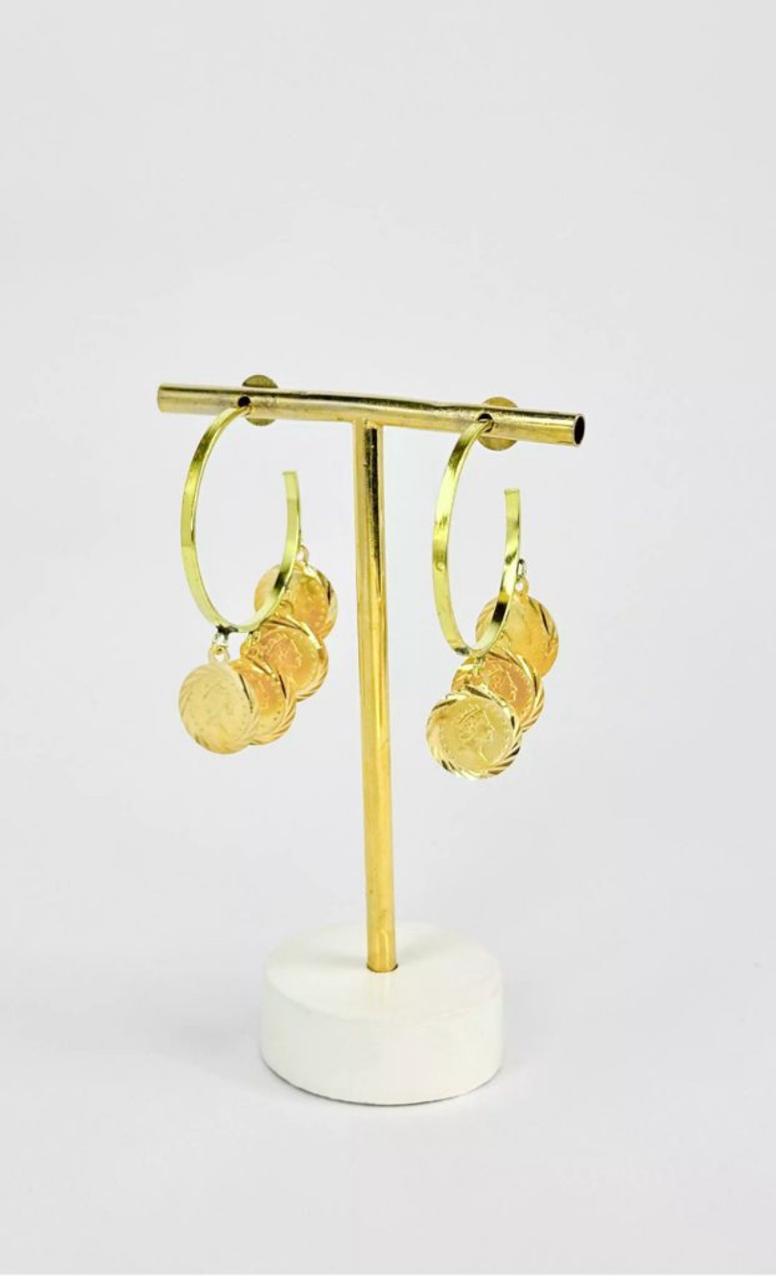 Brinco Argola Medalhas