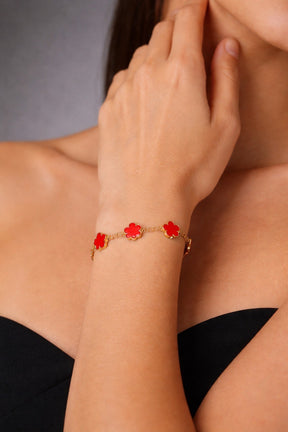 Pulseira Trevo Vermelho