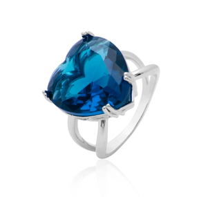 Anel Blau Herz