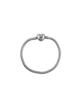 Pulseira berloque fecho coração 22cm